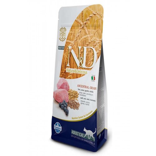 N&D Düşük Tahıllı, Kuzu Etli & Yaban Mersinli Açık Yetişkin Kedi Maması N&D Düşük Tahıllı, Kuzu Etli & Yaban Mersinli Açık Yetişkin Kedi Maması