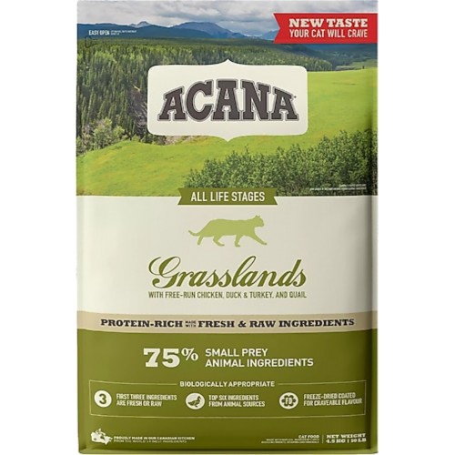 Acana Grassland Tavuk Etli ve Ördek Etli Yetişkin Açık Kedi Maması Acana Grassland Tavuk Etli ve Ördek Etli Yetişkin Açık Kedi Maması