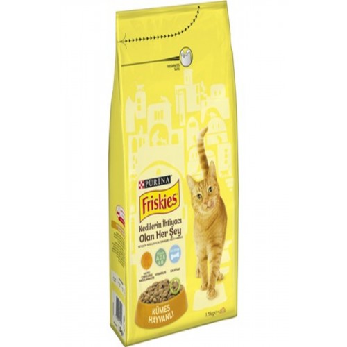 Purina Friskies Tavuk Etli ve Sebzeli Açık Yetişkin Kedi Maması Purina Friskies Tavuk Etli ve Sebzeli Açık Yetişkin Kedi Maması