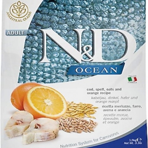 N&D Ocean Morina Balıklı ve Portakallı Açık Yetişkin Kedi Maması N&D Ocean Morina Balıklı ve Portakallı Açık Yetişkin Kedi Maması