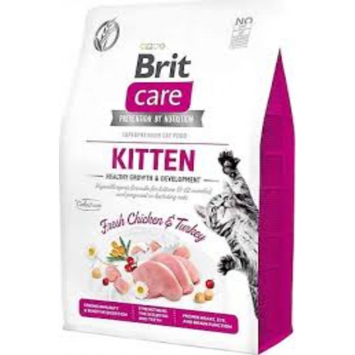 Brit Care Tahılsız Tavuk Etli ve Hindili Açık Yavru Kedi Maması Brit Care Tahılsız Tavuk Etli ve Hindili Açık Yavru Kedi Maması