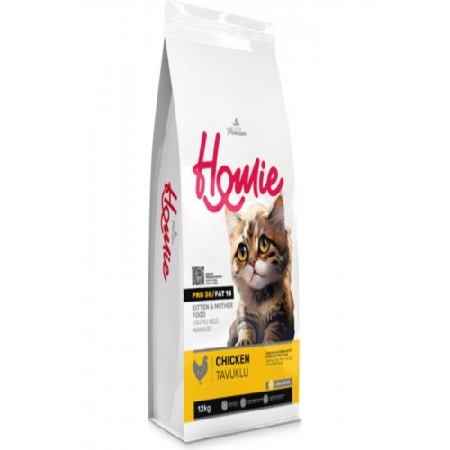 Homie Super Premium Düşük Tahıllı Anne & Yavru Tavuk Etli Açık Yavru Kedi Maması Homie Super Premium Düşük Tahıllı Anne & Yavru Tavuk Etli Açık Yavru Kedi Maması