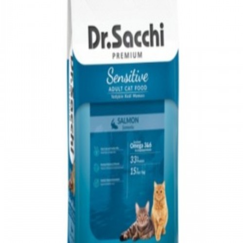 Dr.Sacchi Premium Sensitive Somonlu Açık Yetişkin Kedi Maması