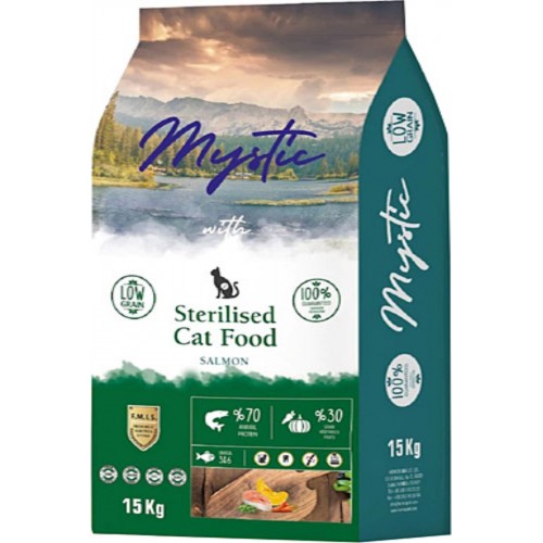 Mystic Az Tahıllı Somonlu Kedi Maması Mystic Az Tahıllı Somonlu Kedi Maması