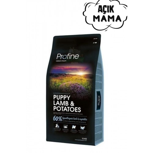 Puppy Kuzu Etli Hipoalerjenik Yavru Köpek Maması 1 KG (AÇIK MAMA)