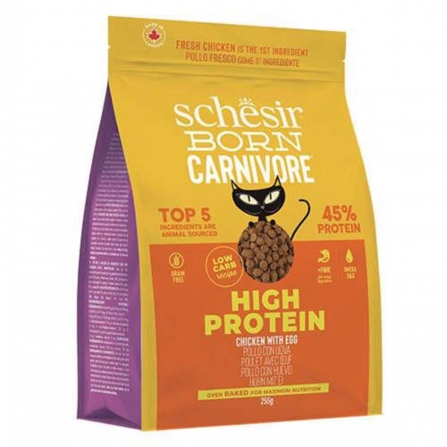 Born Carnivore Tavuklu ve Yumurtalı Tahılsız Kedi Maması 255 Gr