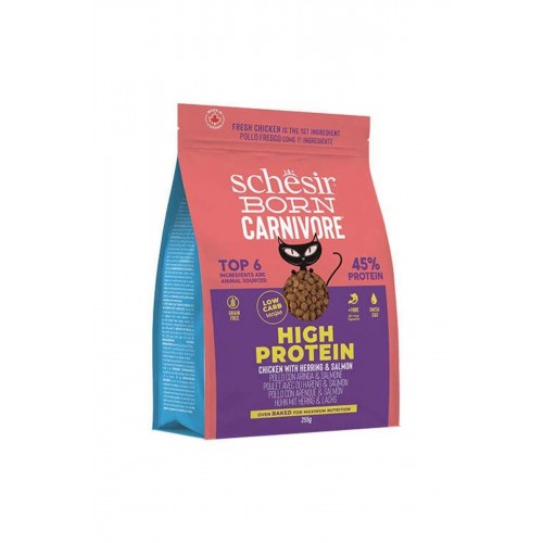 Born Carnivore Tavuklu Somonlu ve Ringa Balıklı Tahılsız Kedi Maması 255 Gr Born Carnivore Tavuklu Somonlu ve Ringa Balıklı Tahılsız Kedi Maması 255 Gr