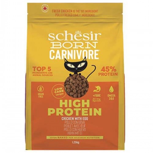 Born Carnivore Tavuklu ve Yumurtalı Tahılsız Kedi Maması 1,25 Kg