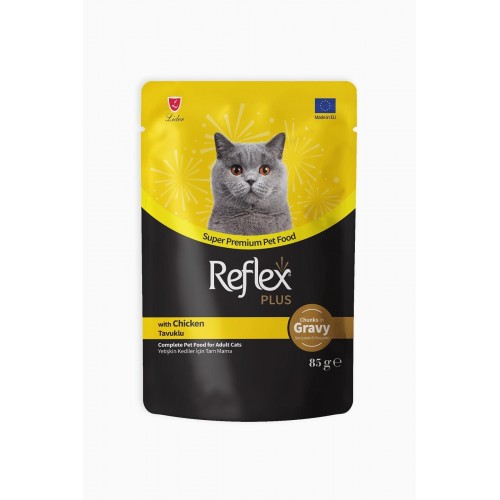Plus Sos İçinde Et Parçacıklı Tavuklu Yetişkin Kedi Maması 85 gr Plus Sos İçinde Et Parçacıklı Tavuklu Yetişkin Kedi Maması 85 gr