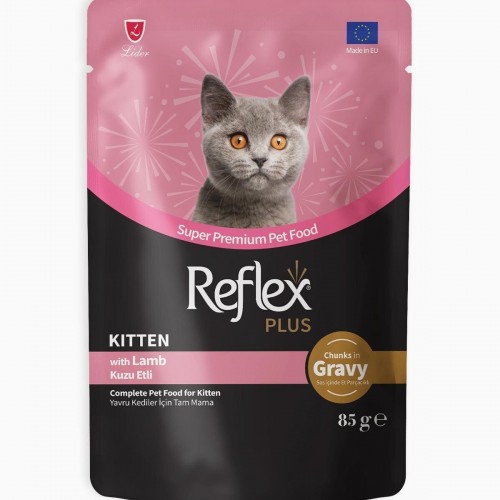 Plus Sos İçinde Et Parçacıklı Kuzu Etli Yavru Kedi Maması 85 gr Plus Sos İçinde Et Parçacıklı Kuzu Etli Yavru Kedi Maması 85 gr