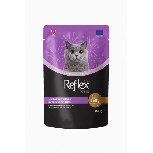 Plus Jöle İçinde Et Parçacıklı Somonlu Ve Ton Balıklı Yetişkin Kedi Maması 85 gr Plus Jöle İçinde Et Parçacıklı Somonlu Ve Ton Balıklı Yetişkin Kedi Maması 85 gr