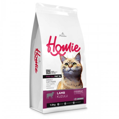 Düşük Tahıllı Kuzulu ve Pirinçli Yetişkin Kedi Maması 1,5 Kg