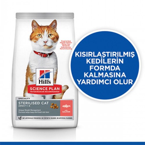 Hill’s Scıence Plan Sterilised Somon Balıklı Kısırlaştırılmış Kedi Maması 10 Kg Hill’s Scıence Plan Sterilised Somon Balıklı Kısırlaştırılmış Kedi Maması 10 Kg