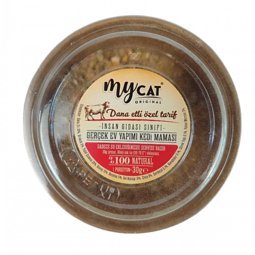 MY CAT DANA ETLİ SEBZELİ DOĞAL KEDİ YEMEĞİ 30 GR MY CAT DANA ETLİ SEBZELİ DOĞAL KEDİ YEMEĞİ 30 GR