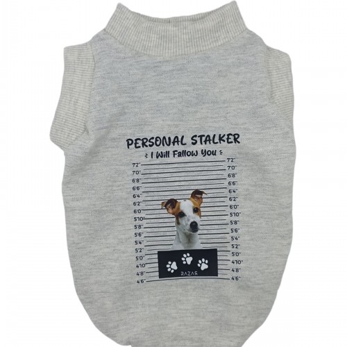 Personal Stalker Köpek T-Shirt / Kolsuz Köpek Tişört / Köpek Atlet
