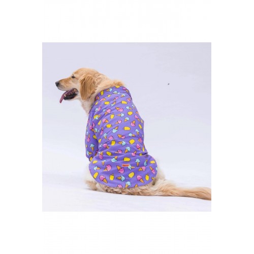 Floral Orta ve Büyük Irk Köpek Gömleği - Köpek Kıyafeti (15 KG-45 KG) Floral Orta ve Büyük Irk Köpek Gömleği - Köpek Kıyafeti (15 KG-45 KG)