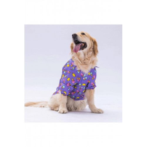 Floral Orta ve Büyük Irk Köpek Gömleği - Köpek Kıyafeti (15 KG-45 KG) Floral Orta ve Büyük Irk Köpek Gömleği - Köpek Kıyafeti (15 KG-45 KG)