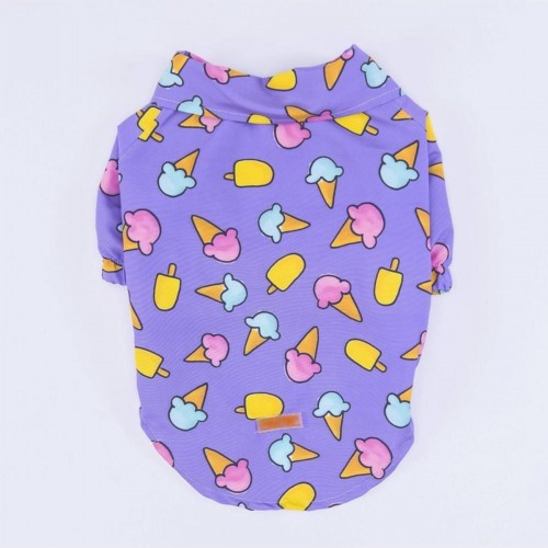 Floral Orta ve Büyük Irk Köpek Gömleği - Köpek Kıyafeti (15 KG-45 KG)