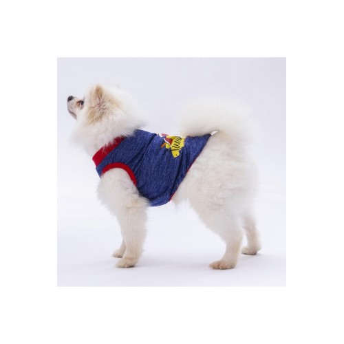 Lacivert Summer Time Kedi Köpek Tişörtü - Kedi Köpek Kıyafeti Lacivert Summer Time Kedi Köpek Tişörtü - Kedi Köpek Kıyafeti