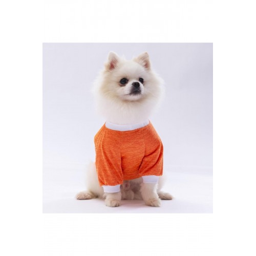 Turuncu Dude Kedi Köpek Sweati - Kedi Köpek Kıyafeti Turuncu Dude Kedi Köpek Sweati - Kedi Köpek Kıyafeti