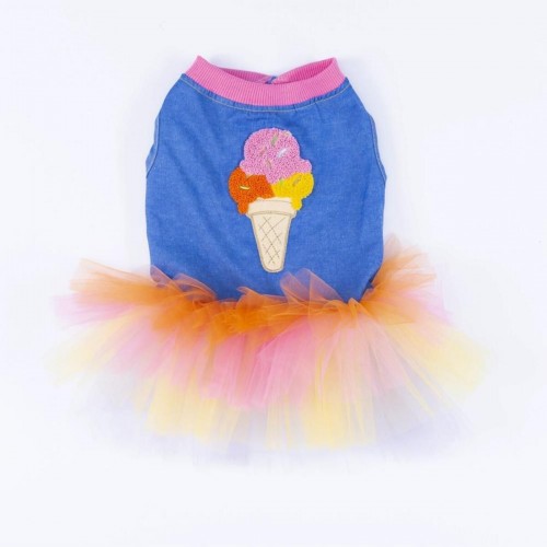 Ice Cream Kedi Köpek Elbisesi - Kedi Köpek Kıyafeti