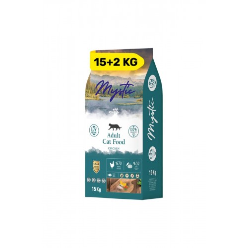 Mystic Yetişkin Kedi Maması Tavuklu 15+2kg Bonus Mystic Yetişkin Kedi Maması Tavuklu 15+2kg Bonus