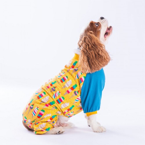 Dinosaur Kedi Köpek Pijaması Kedi Köpek Tulumu Kedi Köpek Kıyafeti