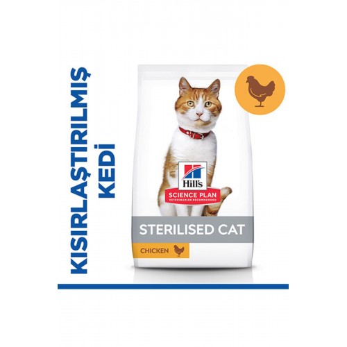 Hill’s Scıence Plan Sterilised Tavuklu Kısırlaştırılmış Kedi Maması 1,5 Kg Hill’s Scıence Plan Sterilised Tavuklu Kısırlaştırılmış Kedi Maması 1,5 Kg