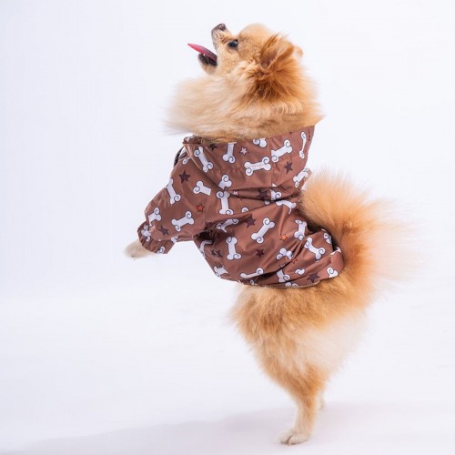 Dinosaurum Fileli Köpek Montu Köpek Yağmurluk Köpek Kıyafeti Köpek Elbisesi