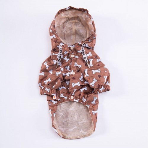 Dinosaurum Fileli Köpek Montu Köpek Yağmurluk Köpek Kıyafeti Köpek Elbisesi