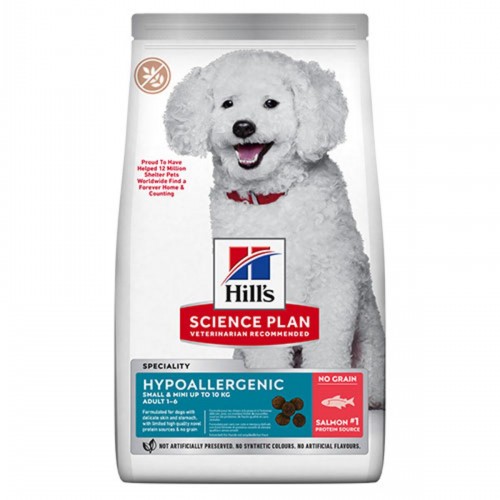 Hill’s Scıence Plan Hypoallergenic Small Mini Somonlu Küçük Irk Yetişkin Köpek Maması 1,5 Kg
