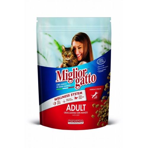 Mıglıorgatto Yetişkin Kedi Maması-biftekli 400 gr - Croquettes Beef Mıglıorgatto Yetişkin Kedi Maması-biftekli 400 gr - Croquettes Beef