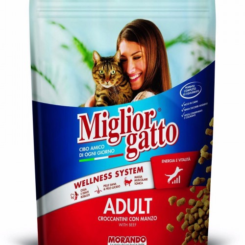 Mıglıorgatto Yetişkin Kedi Maması-biftekli 400 gr - Croquettes Beef