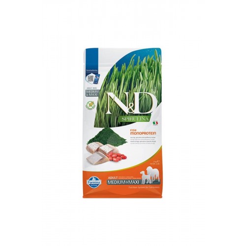 Spirulina Ringa Balıklı Medium Maxi Yetişkin Köpek Maması 2 Kg Spirulina Ringa Balıklı Medium Maxi Yetişkin Köpek Maması 2 Kg