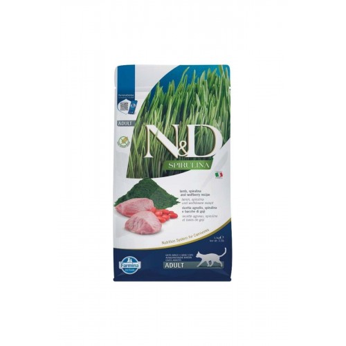 Spirulina Lamb Kuzulu Tahılsız Yetişkin Kedi Maması 1,5kg Spirulina Lamb Kuzulu Tahılsız Yetişkin Kedi Maması 1,5kg