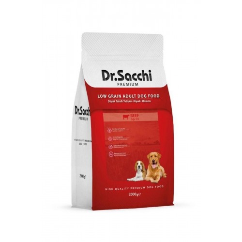 Dr.sacchi Premium Düşük Tahıllı Sığır Etli Yetişkin Köpek Maması 2 Kg Dr.sacchi Premium Düşük Tahıllı Sığır Etli Yetişkin Köpek Maması 2 Kg