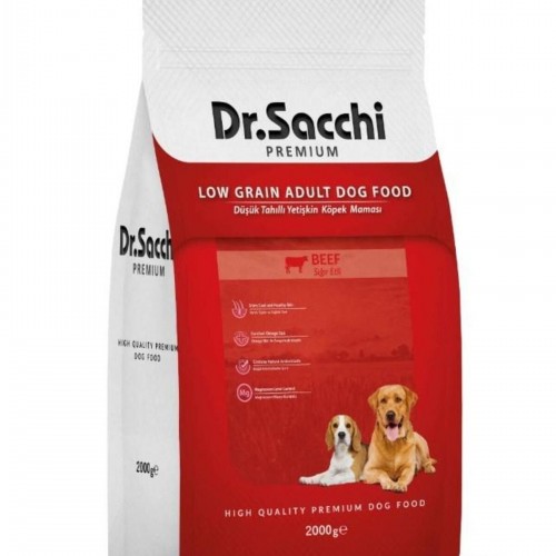 Dr.sacchi Premium Düşük Tahıllı Sığır Etli Yetişkin Köpek Maması 2 Kg