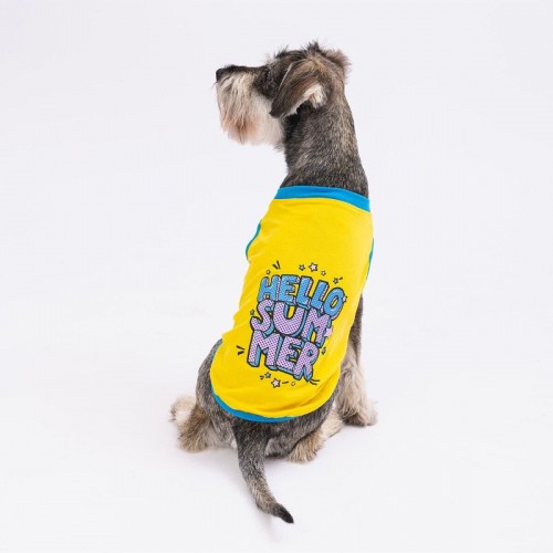 Nar Çiçeği Hello Summer Kedi Köpek Tişörtü - Kedi Köpek Kıyafeti