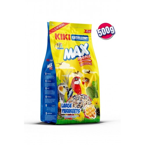 Kuş Max Menu Large Parakeets Büyük Pareket Yemi 500 Gr. Kb306 Kuş Max Menu Large Parakeets Büyük Pareket Yemi 500 Gr. Kb306