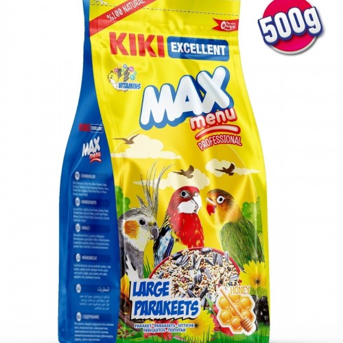 Kuş Max Menu Large Parakeets Büyük Pareket Yemi 500 Gr. Kb306