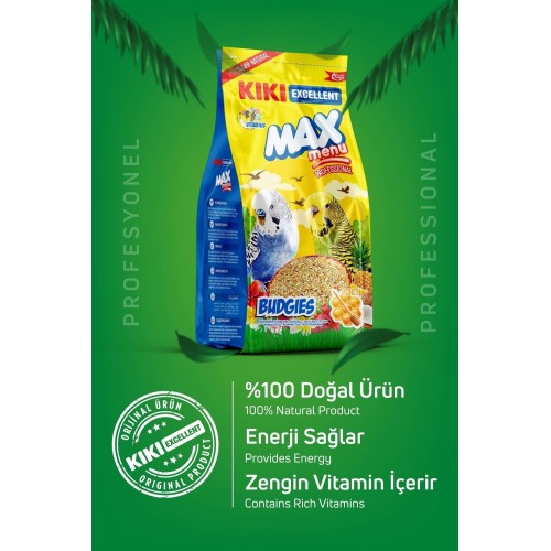 Kuş Max Menu Budgies Ballı Muhabbet Kuşu Yemi 500 Gr. Kb301 Kuş Max Menu Budgies Ballı Muhabbet Kuşu Yemi 500 Gr. Kb301