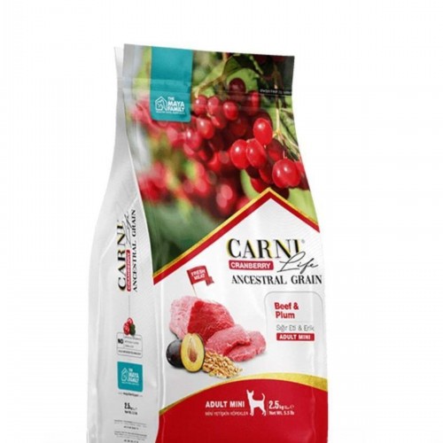 Carni Life Kızılcık, Sığır Etli & Erikli Küçük Irk Yetişkin Köpek Maması (2,5 KG) Carni Life Kızılcık, Sığır Etli & Erikli Küçük Irk Yetişkin Köpek Maması (2,5 KG)