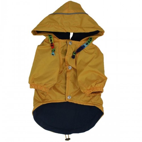 Sarı Pluvia Büyük Köpek Mont Büyük Irk Yağmurluk Köpek Kıyafeti
