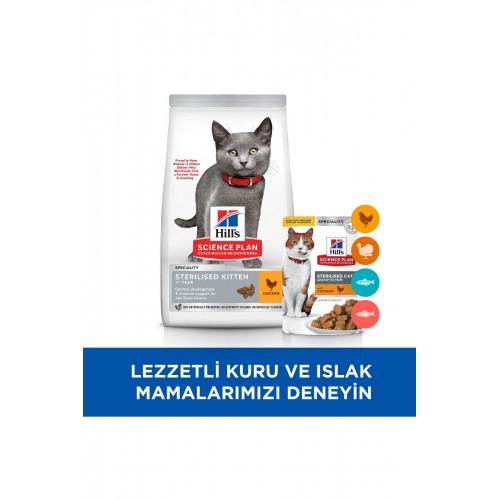 SCIENCE PLAN Tavuklu Kısırlaştırılmış Yavru Kedi Maması 10kg SCIENCE PLAN Tavuklu Kısırlaştırılmış Yavru Kedi Maması 10kg