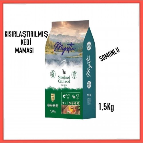 Az Tahıllı Kısırlaştırılmış Somonlu Kedi Maması 1,5 Kg Az Tahıllı Kısırlaştırılmış Somonlu Kedi Maması 1,5 Kg
