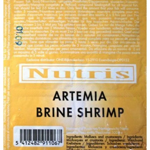 Nutris Artemia Brine Shrimp 100gr / 24küp Nutris Artemia Brine Shrimp 100gr / 24küp