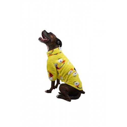 Yellow Smile Büyük Irk Welsoft Sweat Orta Büyük Irk Köpek Kıyafeti Yellow Smile Büyük Irk Welsoft Sweat Orta Büyük Irk Köpek Kıyafeti