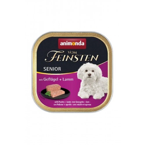 Vom Feinsten Kümes Hayvanlı Ve Kuzu Etli Yaşlı Köpek Konservesi 150 gr Vom Feinsten Kümes Hayvanlı Ve Kuzu Etli Yaşlı Köpek Konservesi 150 gr
