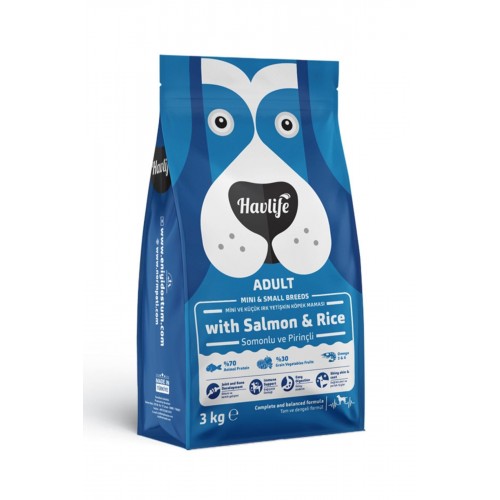 Somonlu Ve Pirinçli Mini Ve Küçük Irk Yetişkin Köpek Maması 3 Kg Somonlu Ve Pirinçli Mini Ve Küçük Irk Yetişkin Köpek Maması 3 Kg
