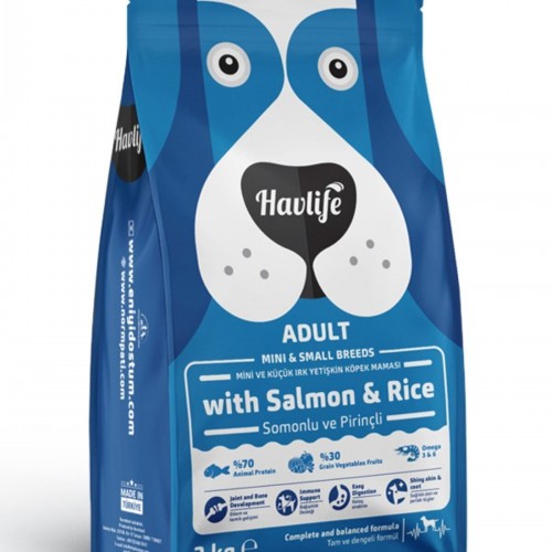 Somonlu Ve Pirinçli Mini Ve Küçük Irk Yetişkin Köpek Maması 3 Kg